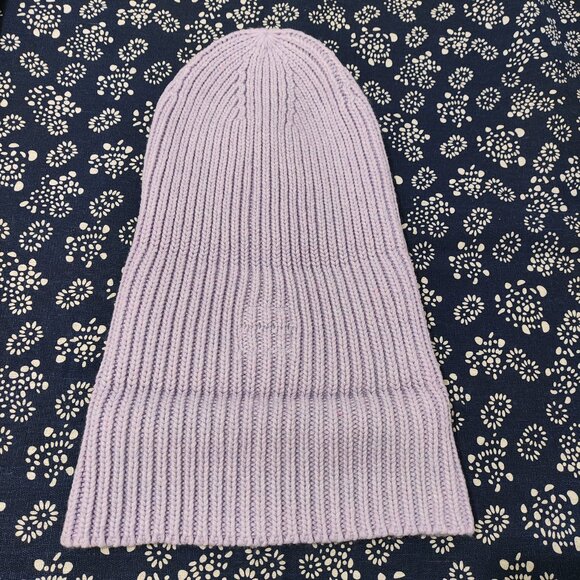 Acne Studios Soft Ribbed Knit Lavender Beanie main image 7